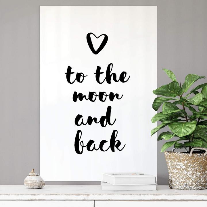 Produktbild Trenddeko Love to the moon and back (30 x 45 cm)