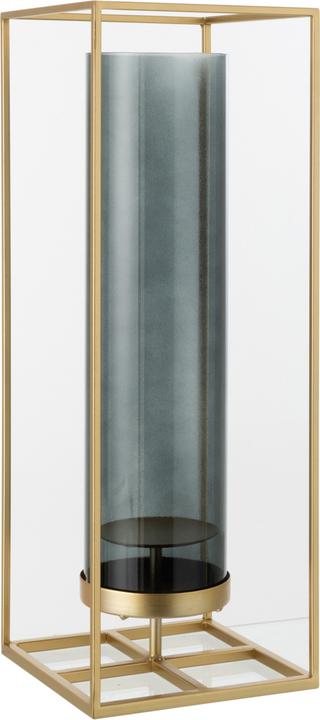 Actual product image J-Line Windlicht Rechteckig Hoch Metall/Glas Gold