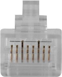 Produktbild RJ45 (8P/8C) CAT6 modulaire connector for round cable with solid or stranded conductors. Suitable fo