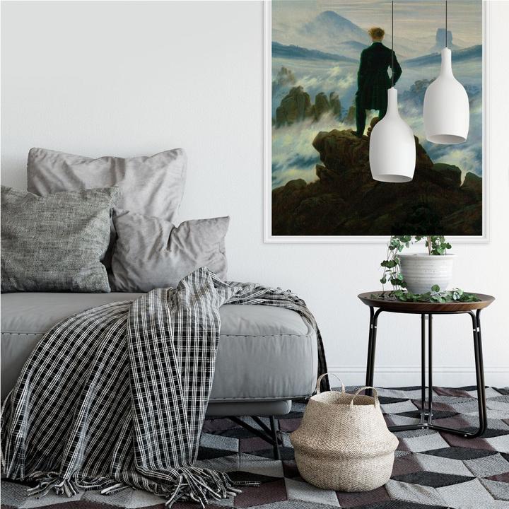 Actual product image Trenddeko The wanderer above the sea of fog (40 x 60 cm)