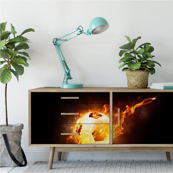 Actual product image Trenddeko Football on fire (80 x 30 cm)