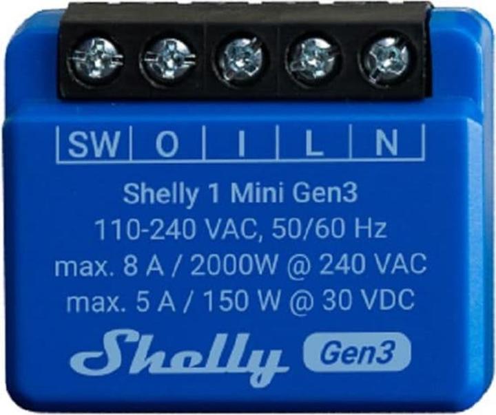 Immagine prodotto Shelly 1 Mini Gen3 (Attuatore dell'interruttore)