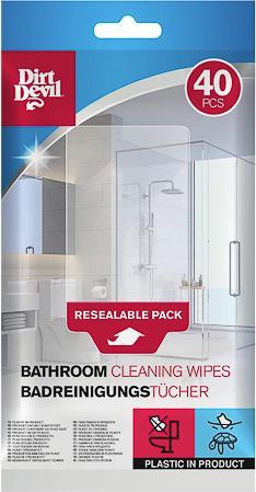 Immagine prodotto Dirt Devil Asciugamani per la pulizia del bagno (40) 871125249560 18x20cm 208gr (18 x 20 cm)