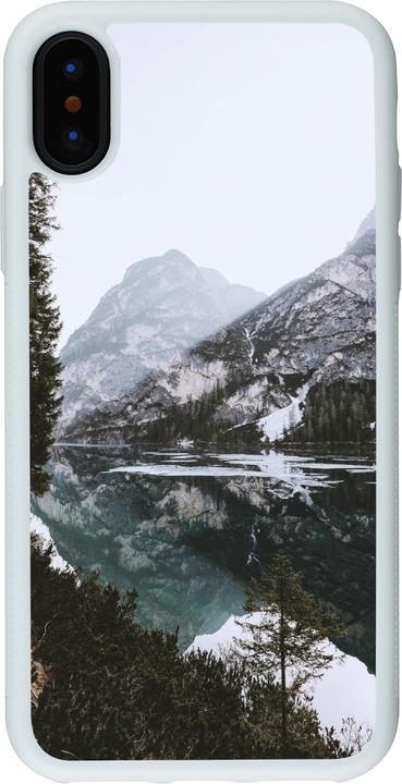 Immagine prodotto PhoneLook Cover silicone bianco inverno 22 montagna innevata e lago (Apple iPhone XS, Apple iPhone X)