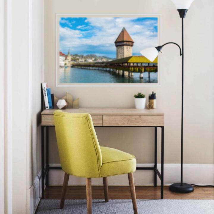 Immagine prodotto Trenddeko Ponte di legno a Lucerna (80 x 50 cm)