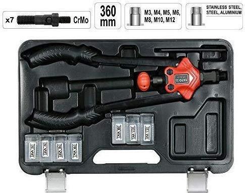 Productafbeelding Yato Professionele klinknageltang Klinknageltang hefboom Lengte 360 mm voor klinknagels M3, M4, M5, M6 (42 mm)