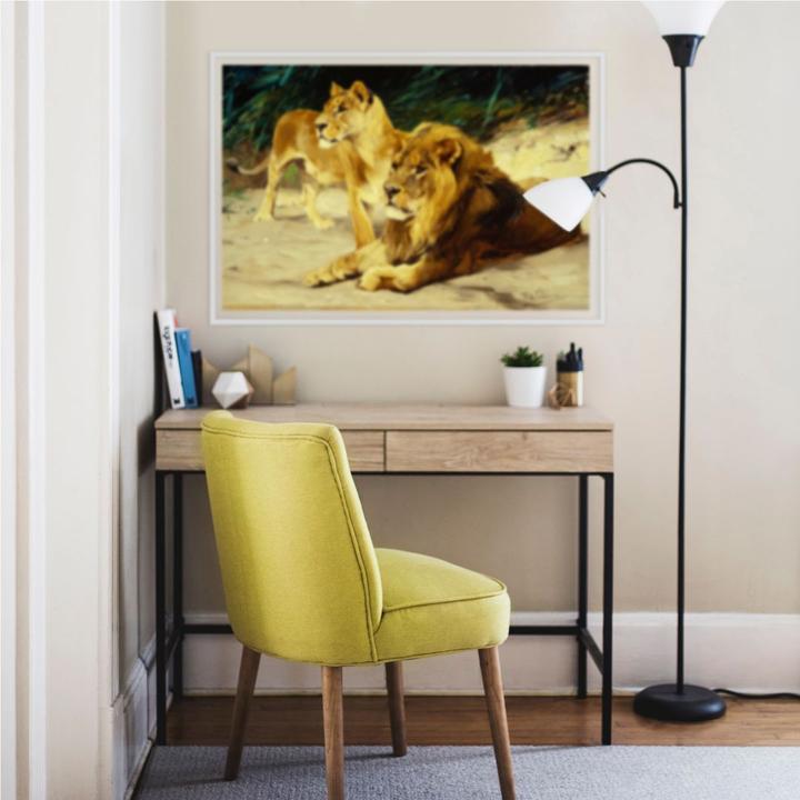Produktbild Trenddeko Löwenpaar (60 x 40 cm)