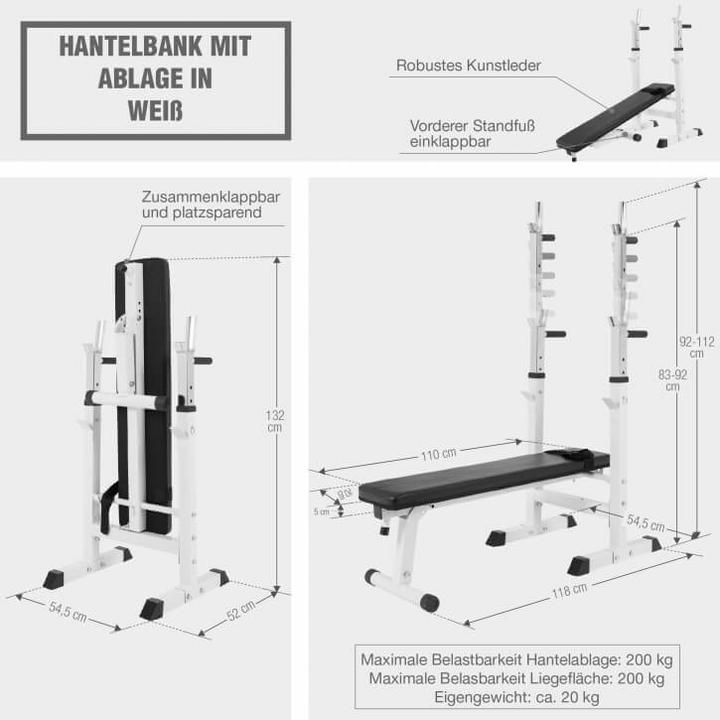 Produktbild Gorilla Sports Hantelbank