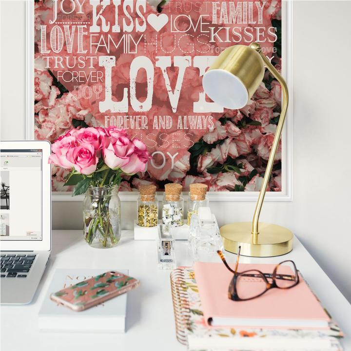 Image du produit Trenddeko Coeur d'amour dans la mer de fleurs (70 x 70 cm)
