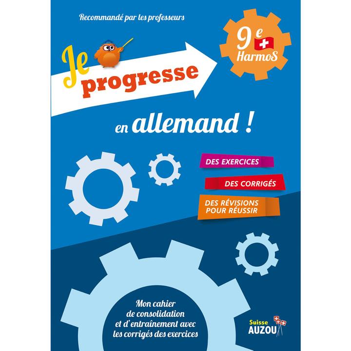 Image du produit Cahier de soutien scolaire 9ème harmos - Je progresse en allemand (Français, Hoegen Laure-Elie, 2017)