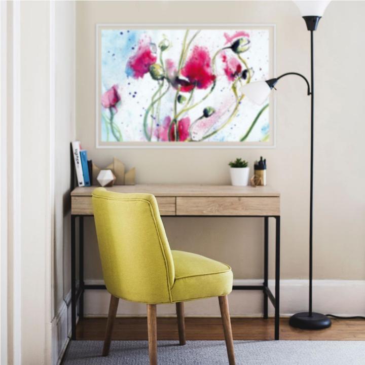 Immagine prodotto Trenddeko Acquerello di papaveri (80 x 56 cm)
