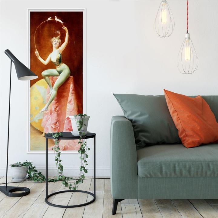 Actual product image Trenddeko Dancer with three white mice (50 x 120 cm)
