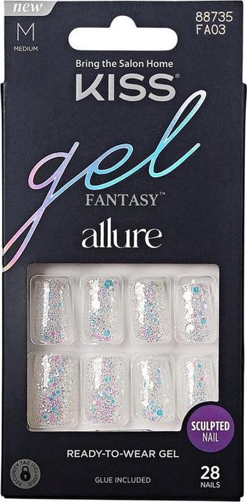 Produktbild KISS Gel nails Gel Fantasy Allure - How Dazzling 28 pcs (Kunstnägel)