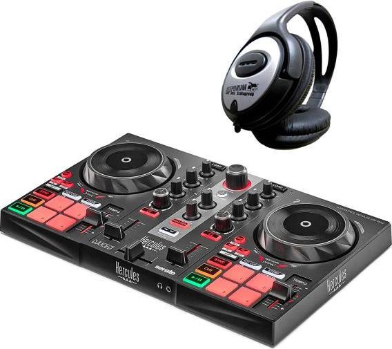 Hercules DJ Control Inpulse 200 MK2 mit Kopfhörer