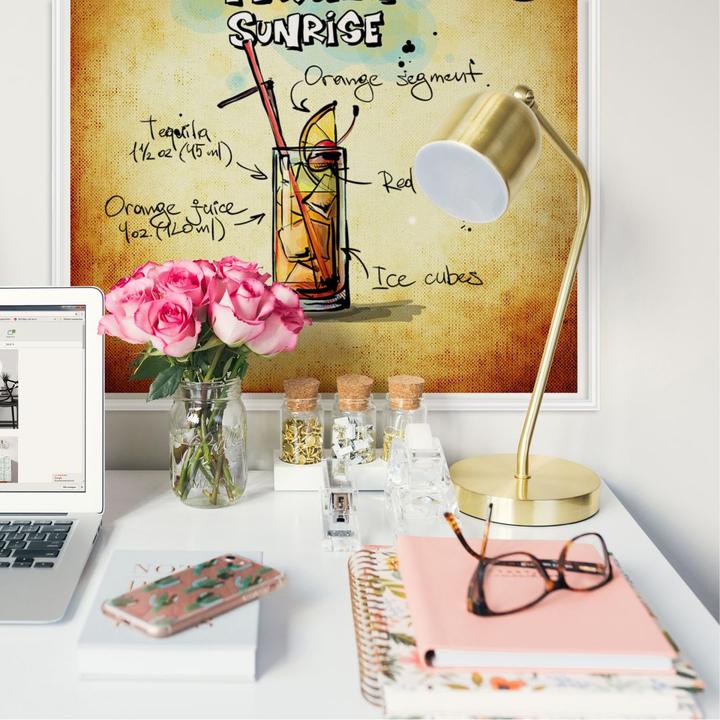 Immagine prodotto Trenddeko Tequila Sunrise - Ricetta (30 x 30 cm)