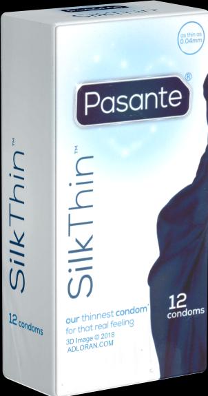 Actual product image Pasante Silk Thin Condoms - 12 Pcs (12 pcs.)