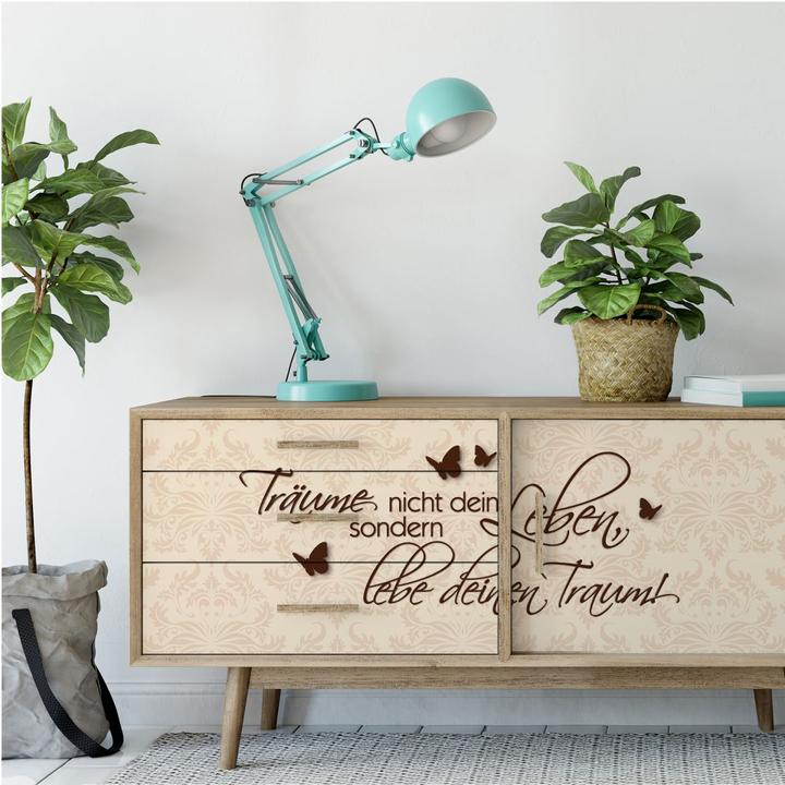 Actual product image Trenddeko Don't dream your life... Brown (120 x 50 cm, 100 x 40 cm)