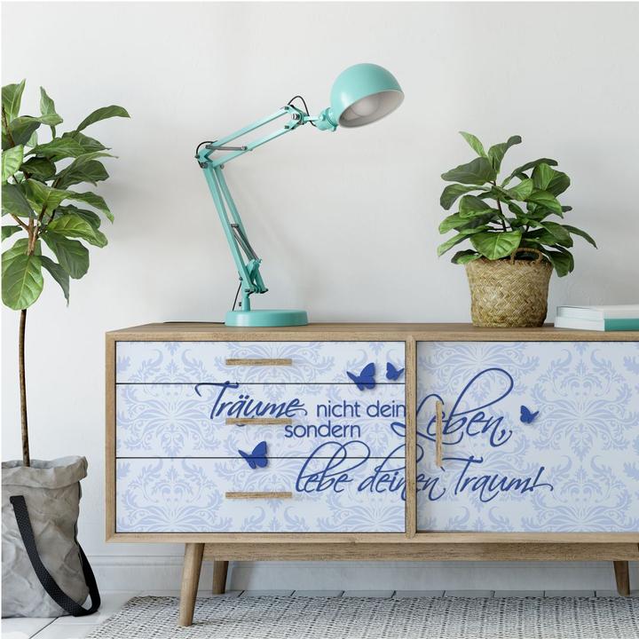 Image du produit Trenddeko Ne rêve pas ta vie... Bleu (80 x 30 cm, 120 x 50 cm, 100 x 40 cm)