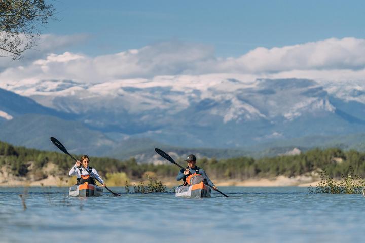 Actual product image Itiwit Kayak paddle carbon two-piece collapsible and adjustable 210-220 cm - X900 (220 cm, 2-piece)