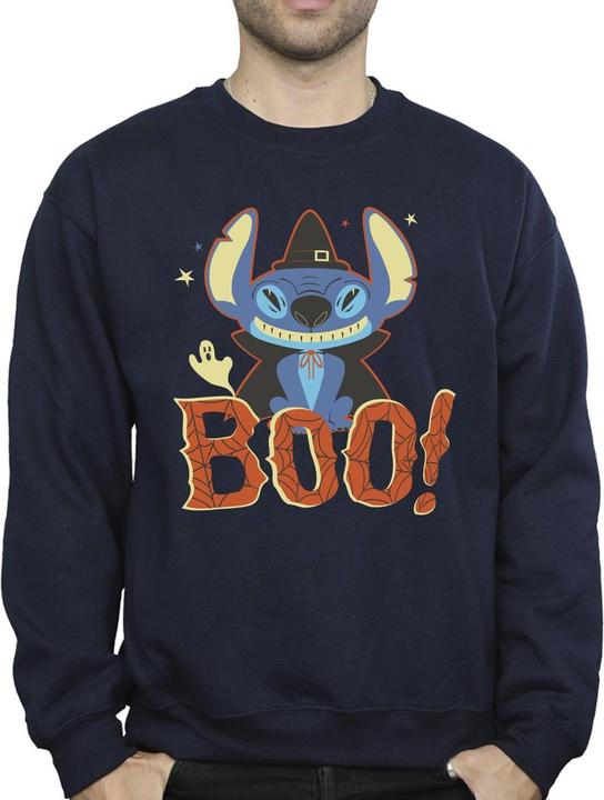 Actual product image Disney Mens Lilo & Stitch Boo! Sweatshirt (S)