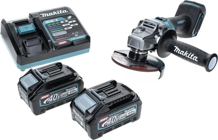Actual product image Makita GA 005 GM2 Battery angle grinder 40 V max. 125 mm Brushless XGT + 2x battery 4.0 Ah + charger (125 mm)