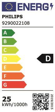 Energy Label Philips Phil MasterConnect LEDtube 25W 4000K G13 840 neutral white dimmable (G13, 25 W, 3700 lm, 1 x, D)