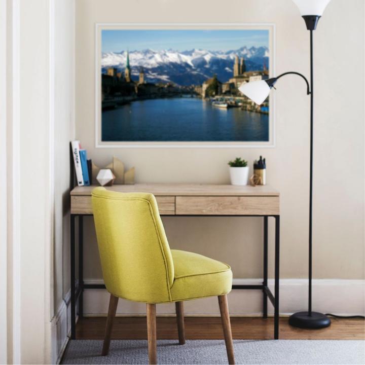 Produktbild Trenddeko Zürichsee mit Alpen (100 x 70 cm)