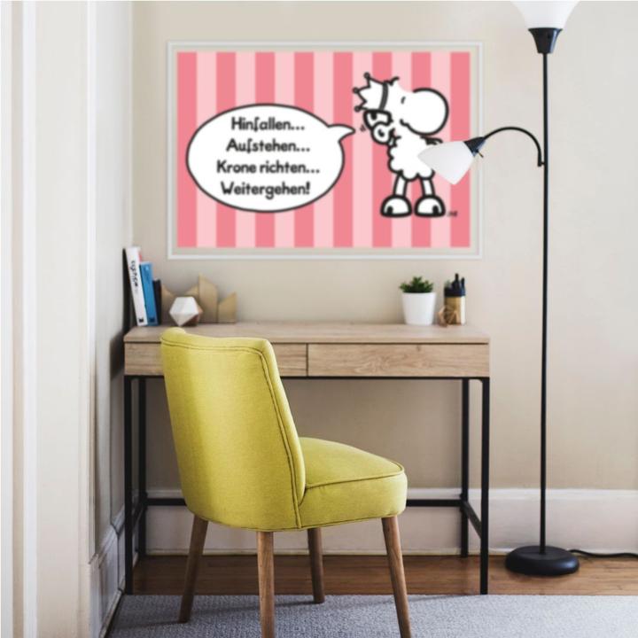 Immagine prodotto Sheepworld Gli eroi delle parole raddrizzano la corona (150 x 100 cm)