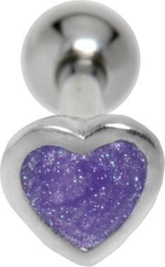 Bijouteria Ohrpiercing (Chirurgenstahl 316L, Messing mit Silberbeschichtung, Email)