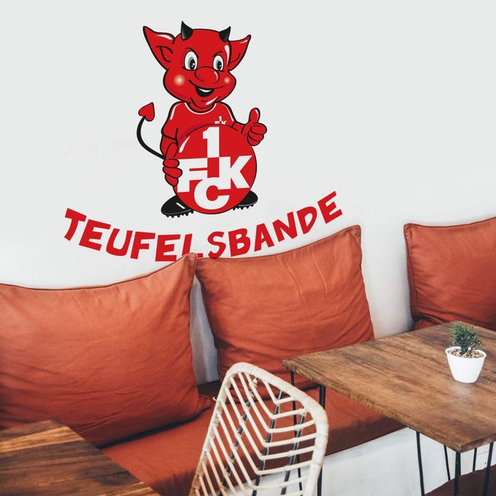 Immagine prodotto 1.FC Kaiserslautern La banda del diavolo con il dire (60 x 49 cm)