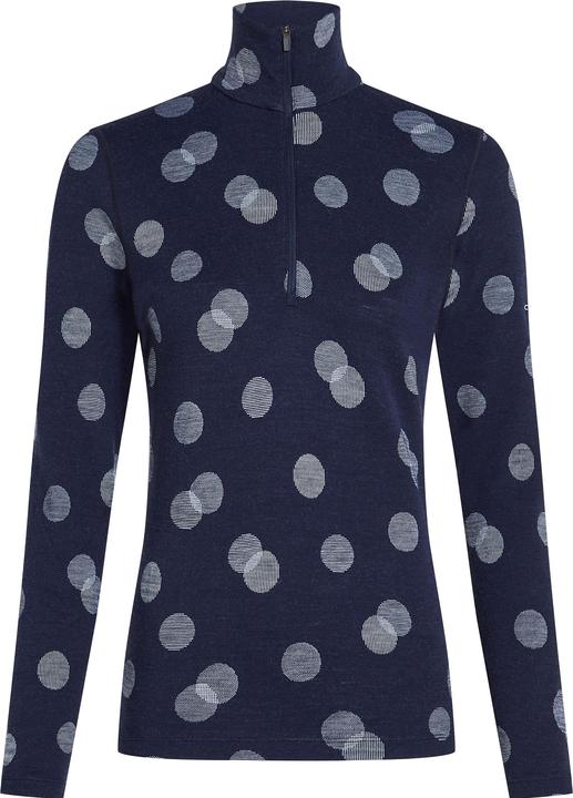 Icebreaker Women's 260 Vertex L/S Half Zip Falling Flakes