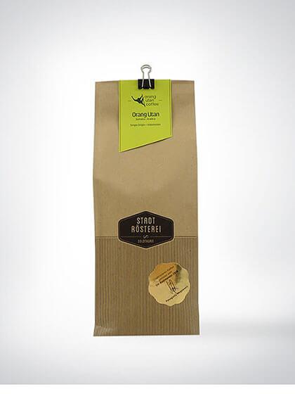 Actual product image Stadt Rösterei orangutan (500 g, Dark roast)