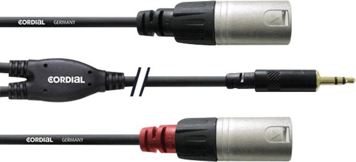 Produktbild Cordial CFY 3 WMM - Y-Kabel (3 m, XLR, 3.5mm Klinke (AUX))