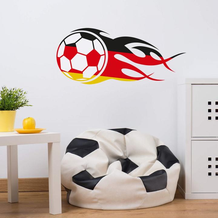 Immagine prodotto Trenddeko Calcio con coda di fiamma oro (70 x 34 cm)