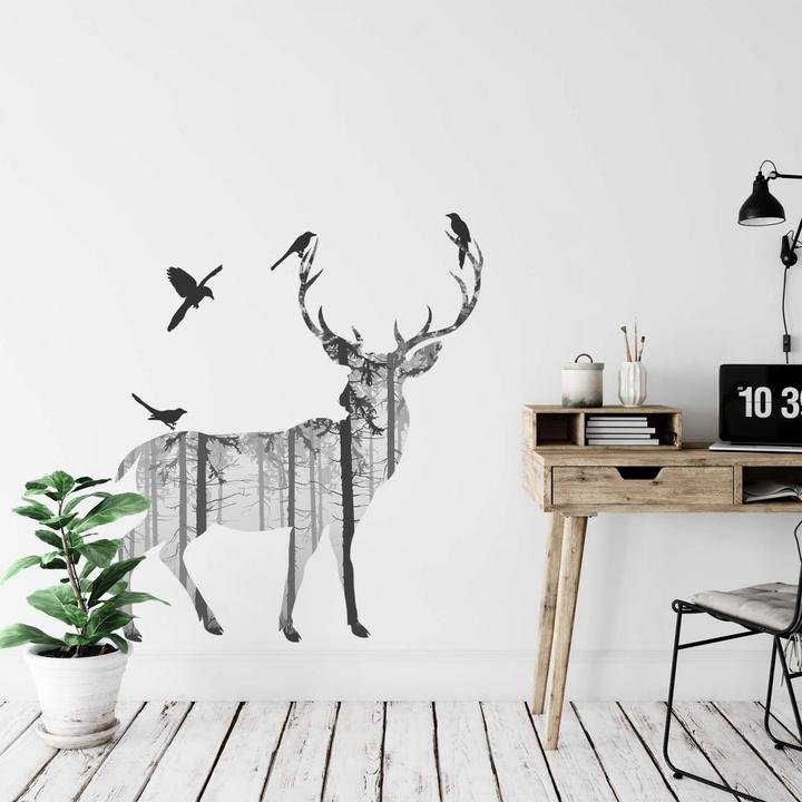 Immagine prodotto Trenddeko Sagoma del cervo (53 x 60 cm)