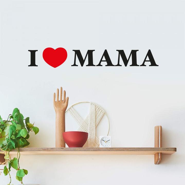 Actual product image Trenddeko I love Mama (80 x 13 cm)