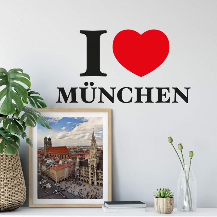 Produktbild Trenddeko I love München (50 x 29 cm)