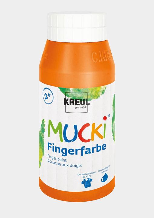 Actual product image Mucki Finger paint (Orange, 750 ml)