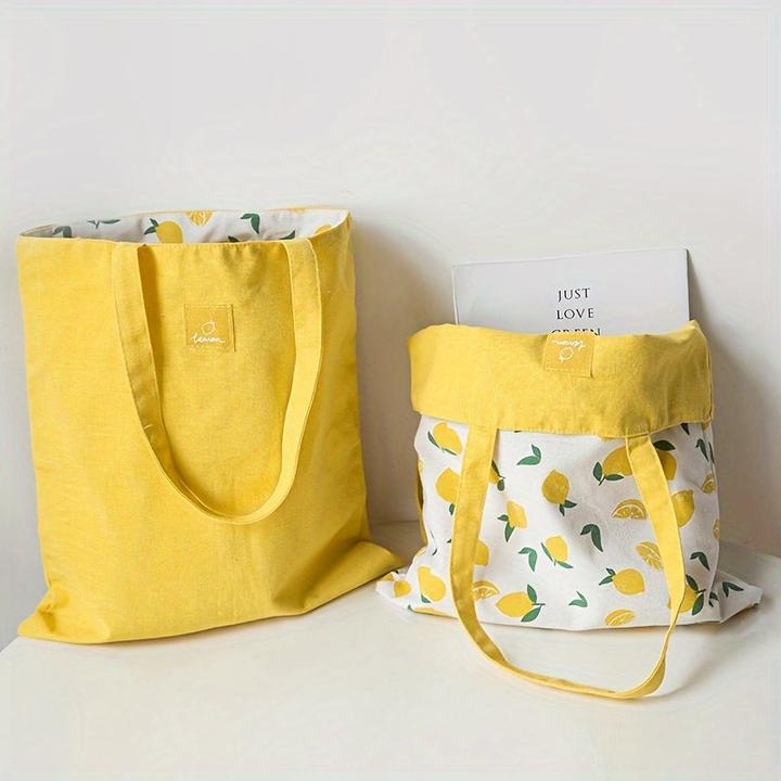 Immagine prodotto Only-Bags.Store Doppelseitige wiederverwendbare Tragetasche - ungefüttert, 40Cm/15.7In X 36Cm/14.2In