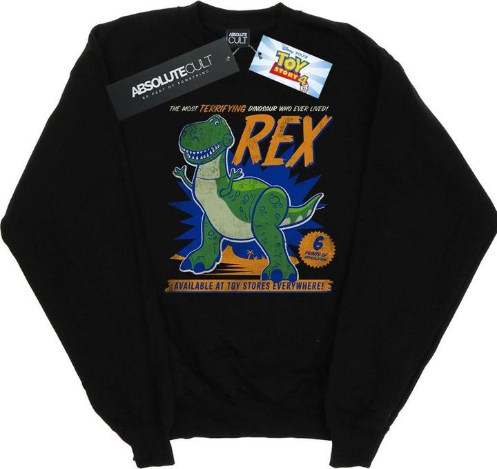 Actual product image Disney Womens/Ladies Toy Story 4 Rex Terrifying Dinosaur Sweatshirt (L)
