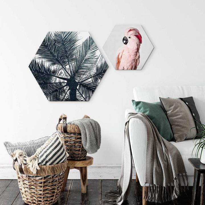 Produktbild Trenddeko Rosa Kakadu (75 x 65 cm)