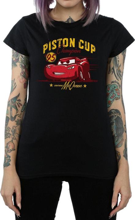 Actual product image Disney Womens/Ladies Cars Piston Cup Champion Cotton T-Shirt (M)
