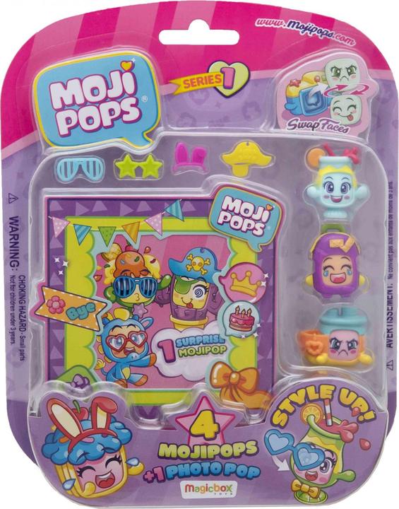 Magic Box Blister De 4 Mojipops Avec Accessoires Et Photo Pop