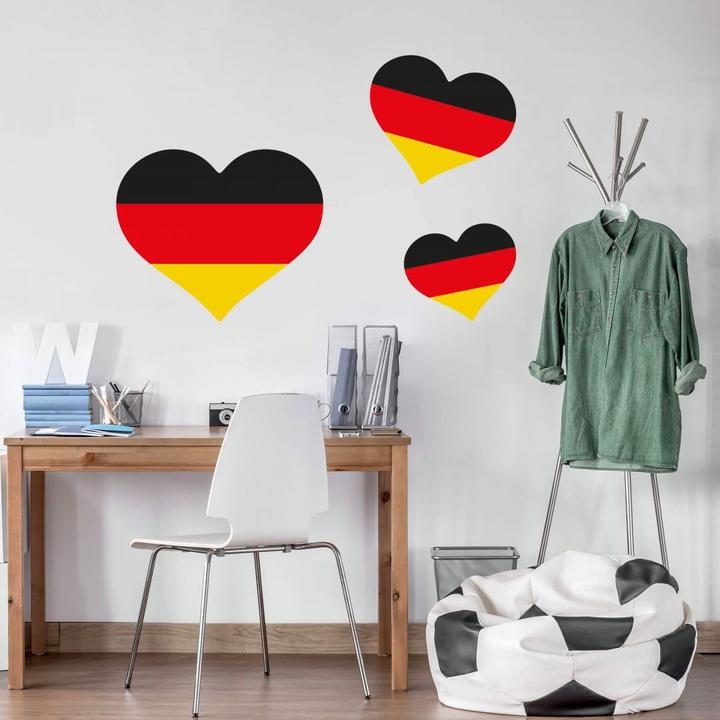 Immagine prodotto Trenddeko Germania bandiera cuore 02 (100 x 83 cm)
