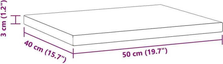 Produktbild VidaXL Wandregale 2 Stk. Edel (50 x 40 x 3 cm)