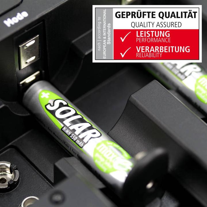 Actual product image Ansmann NiMH HR03 Sol (2 pcs., AAA, 550 mAh, Battery + charger)