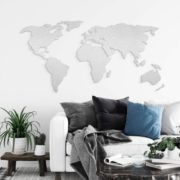 Produktbild Trenddeko 3D Weltkarte (180 x 89 cm)