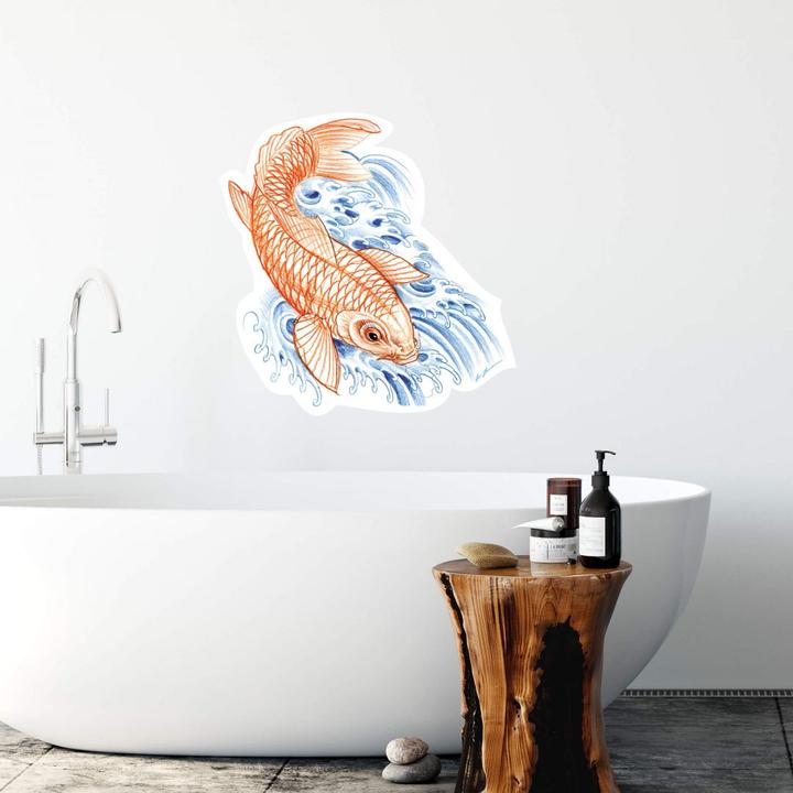 Actual product image Miami Ink Japanese koi (60 x 59 cm)