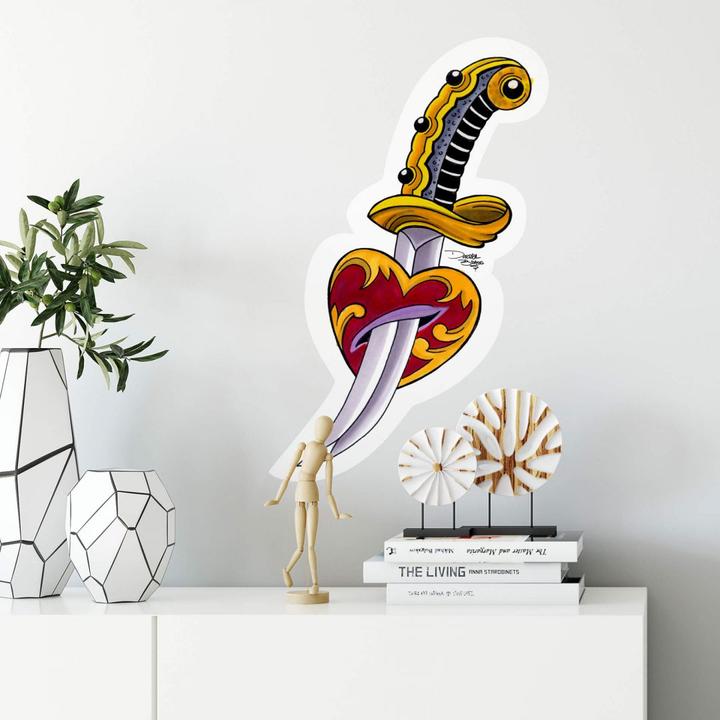 Immagine prodotto Miami Ink Spada con cuore (32 x 50 cm)
