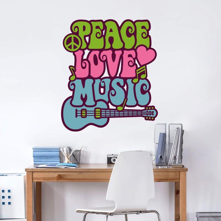 Produktbild Trenddeko Peace Love Music 1 (100 x 116 cm)